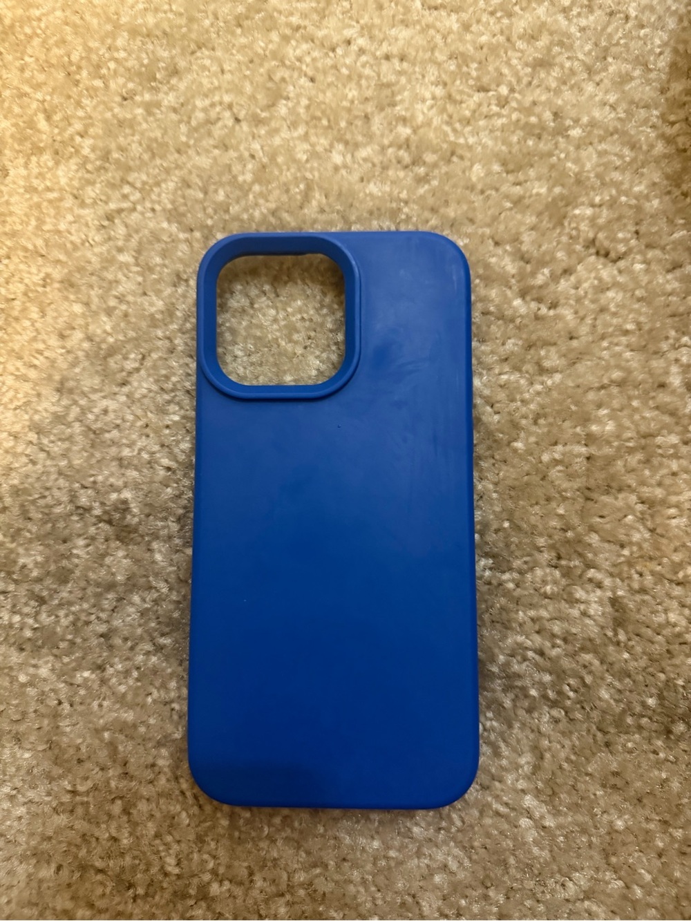 Amazon Blue Silicone Phone Case with Camera Cutout